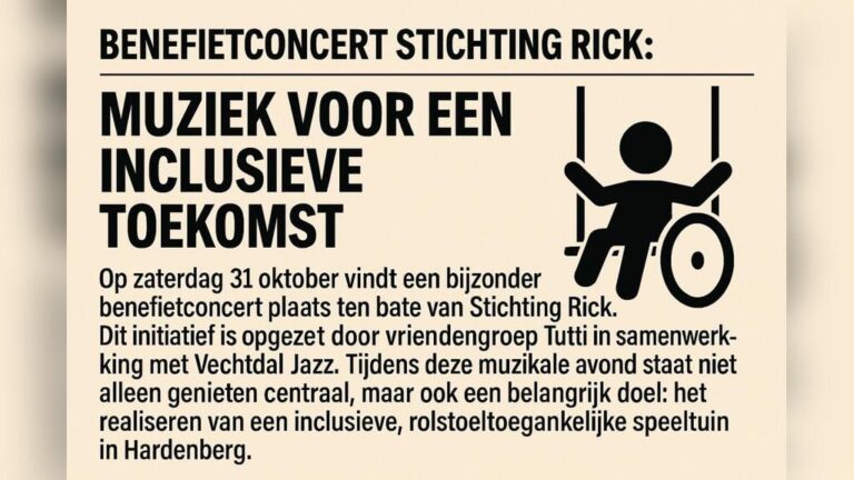Benefietconcert Stichting Rick — muziek in Overijssel