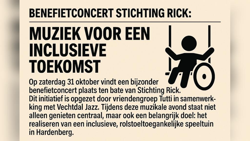 Benefietconcert Stichting Rick in Overijssel