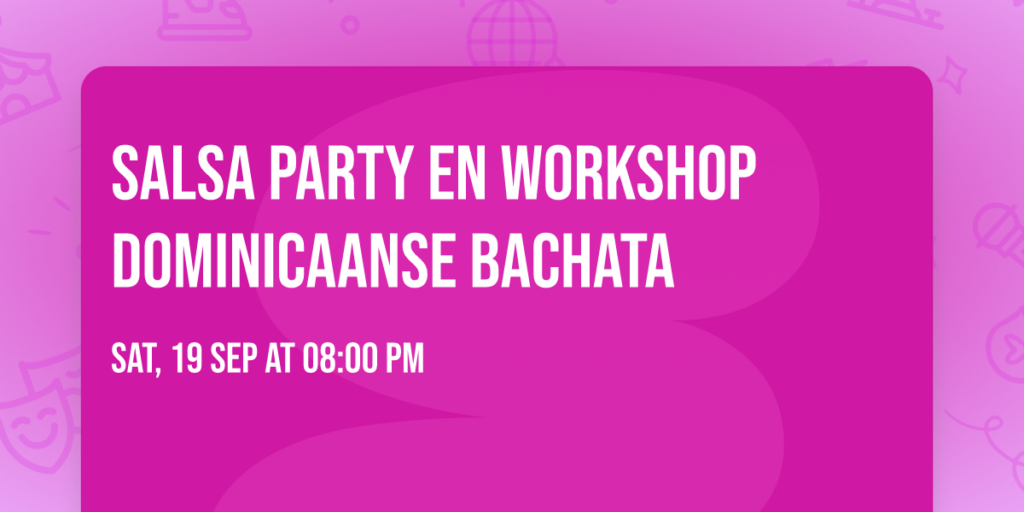 Salsa Party en workshop Dominicaanse Bachata in Overijssel