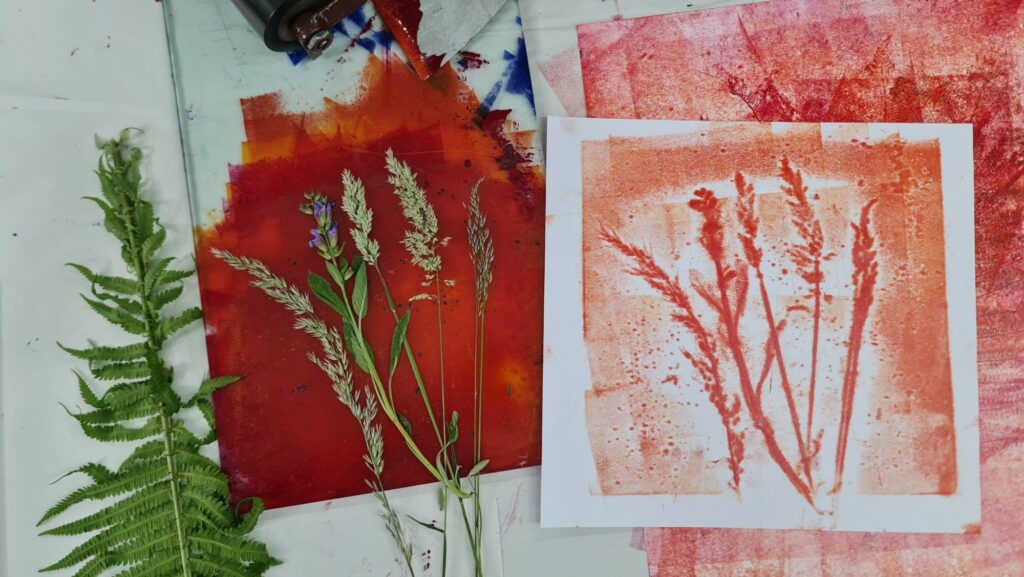 Workshop natuurdruk op stof in Overijssel