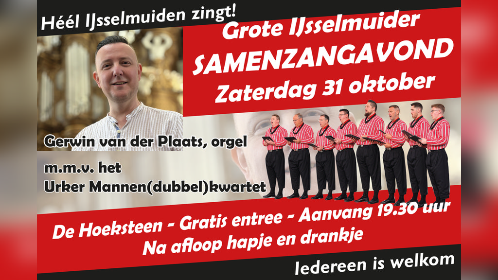 Samenzangavond met Urker Tintje in Kampen