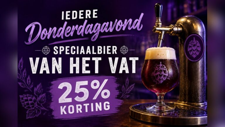 Iedere donderdagavond 25% korting op speciaalbier — Uitgaan in Overijssel