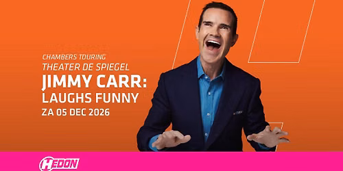JIMMY CARR: LAUGHS FUNNY | THEATER DE SPIEGEL — theater in Overijssel